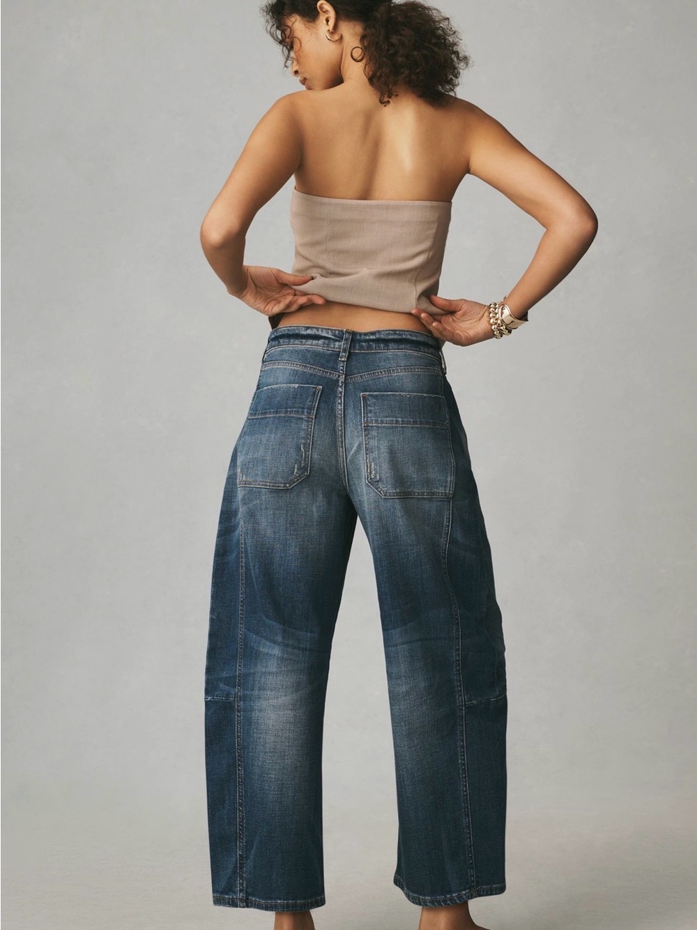 Pilcro Mid-Rise Heritage Barrel Jeans - Casual Women's Jeans - Picture 3 of 8